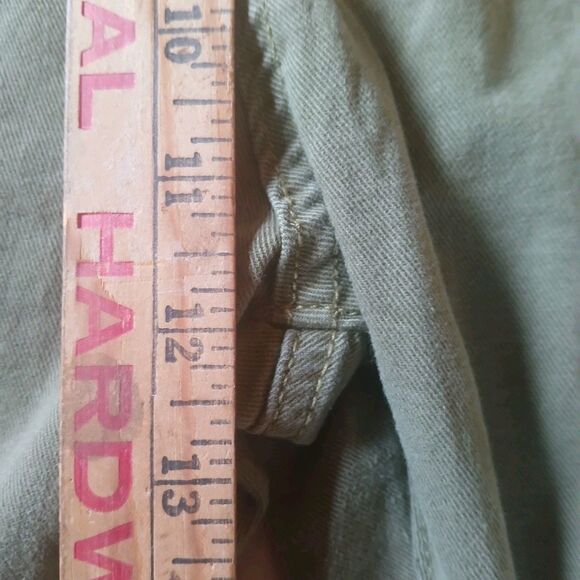 Womens 20W Jeans Medium Green High Rise Skinny Leg Denim Pants - Picture 11 of 16